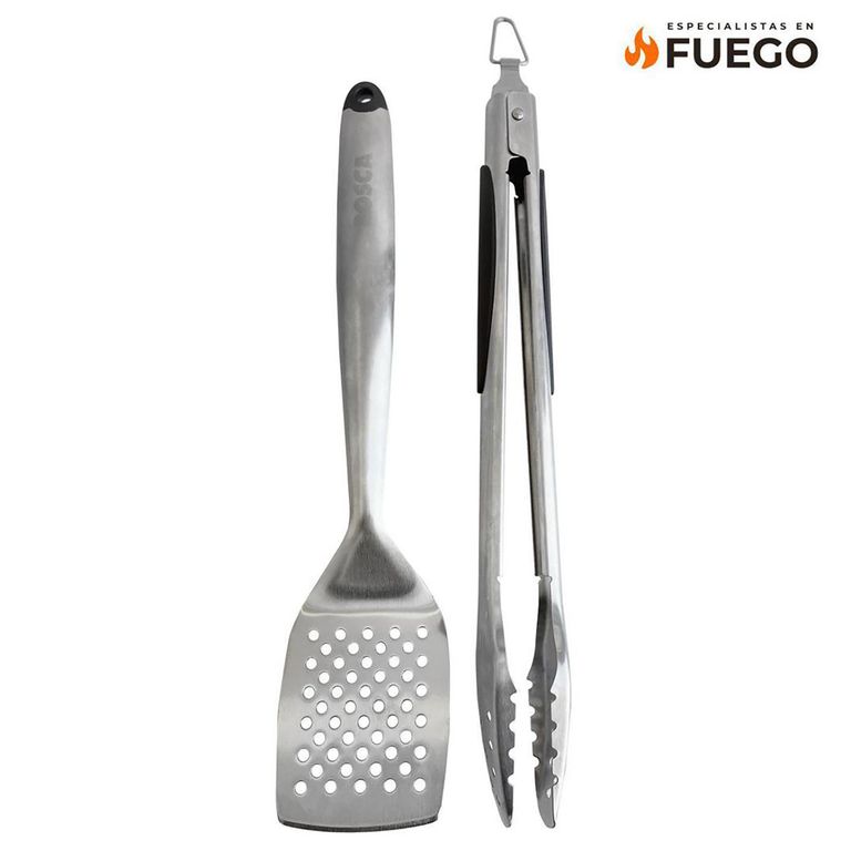 Set De Herramientas Para Asado Inoxidable 2 Piezas