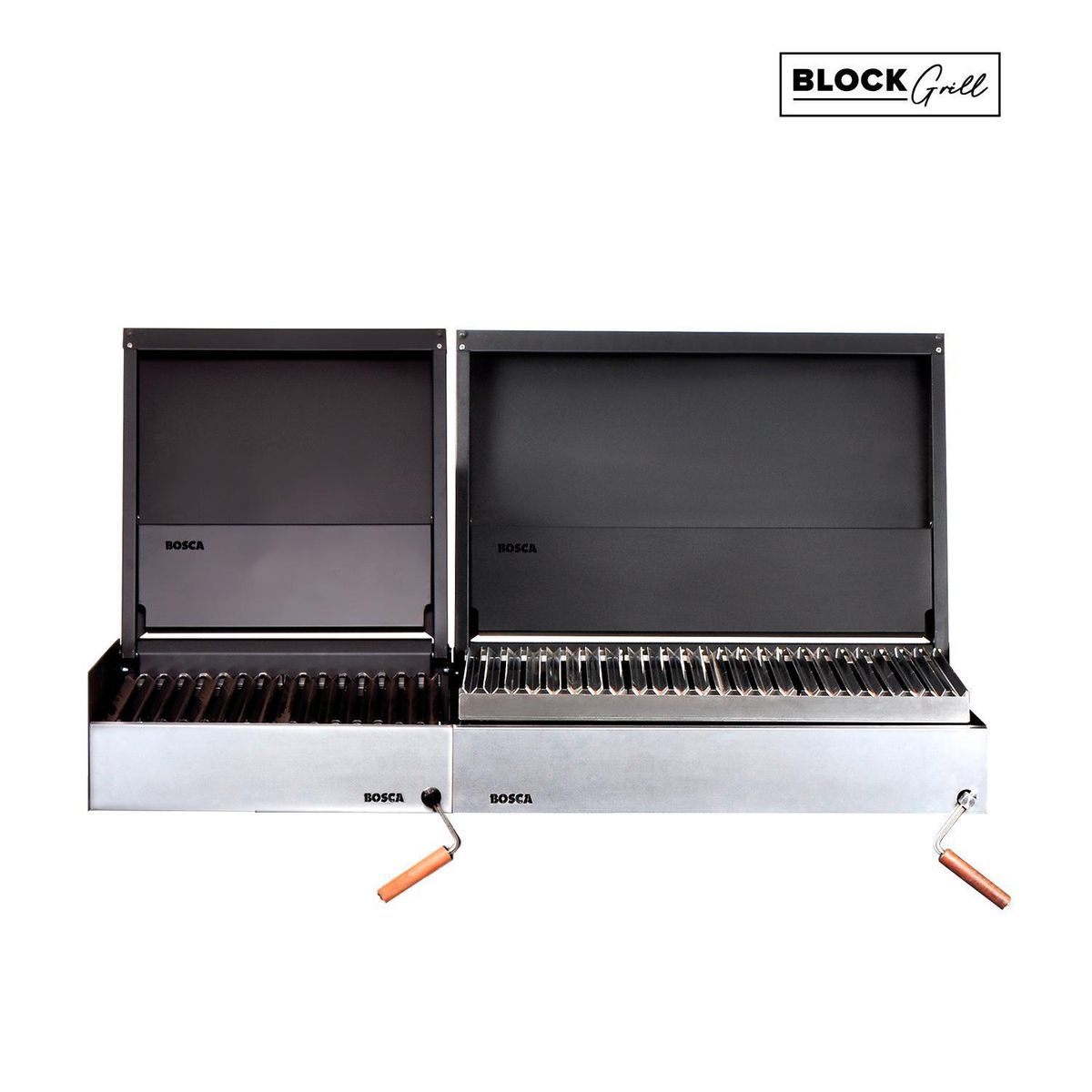 BOSCA - Pack Parrilla Block 500/Block 750 Acero Inoxidable