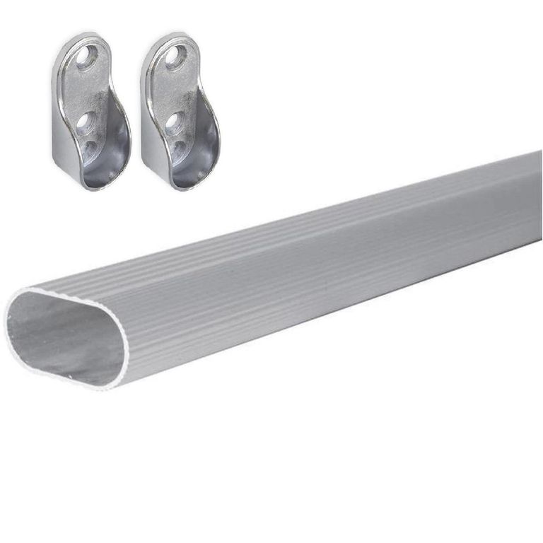 Barra Closet Con Soportes 1 Metro