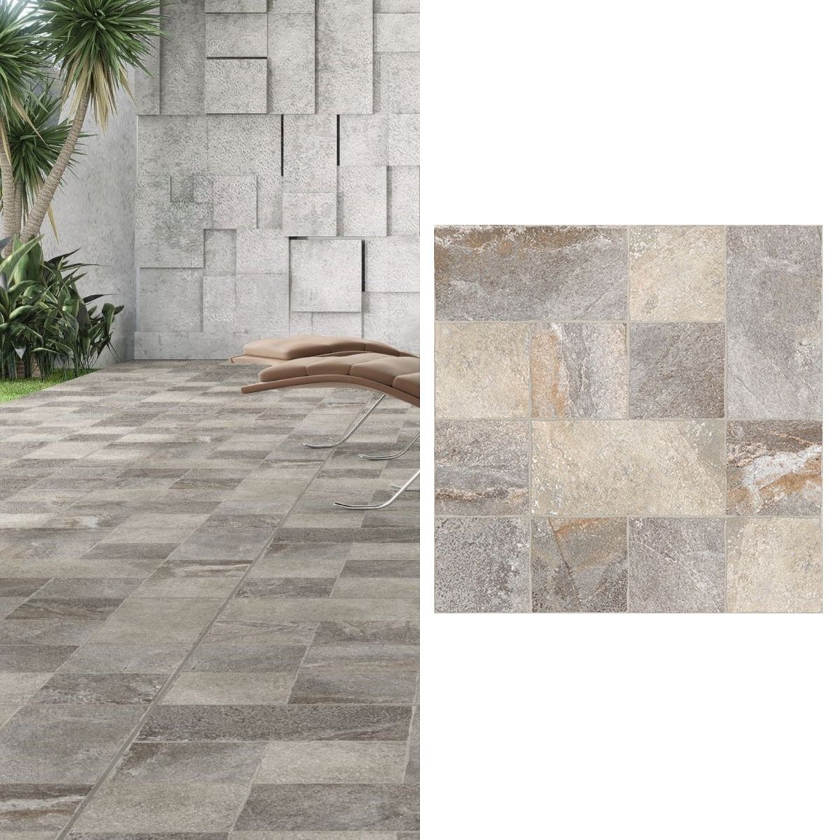 EMBRAMACO - Cerámica 60x60 cm Pavia Gris 2.58 m2