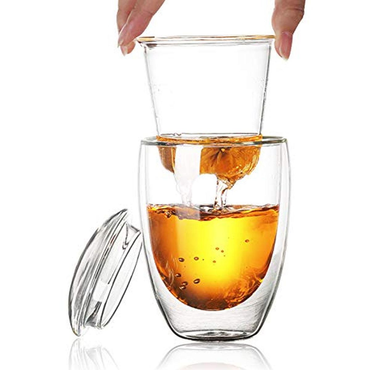 IMPORTADORA USA - Vaso Térmico 0.35 l Vidrio Transparente