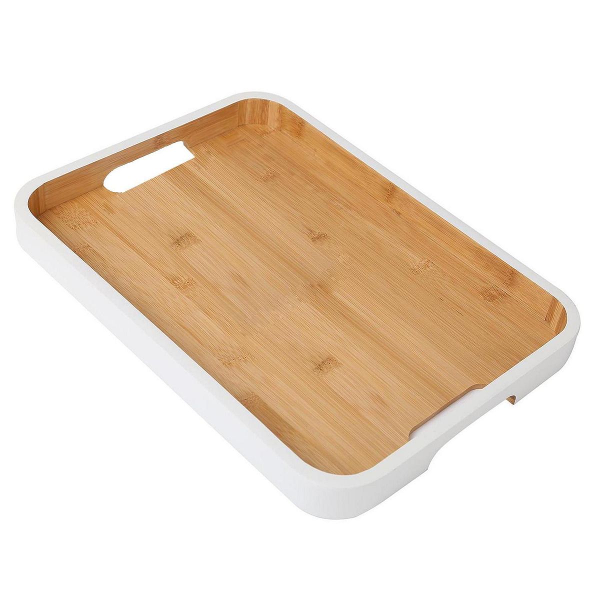 IMPORTADORA USA - Bandeja de Servir Bambú Rectangular 40x40 cm Café