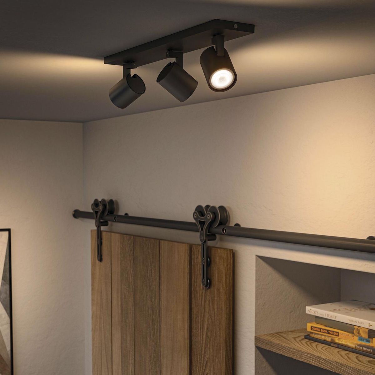 HB LEDS - Foco Spotlight Para Cielo Porta 3xGU-10 Negro