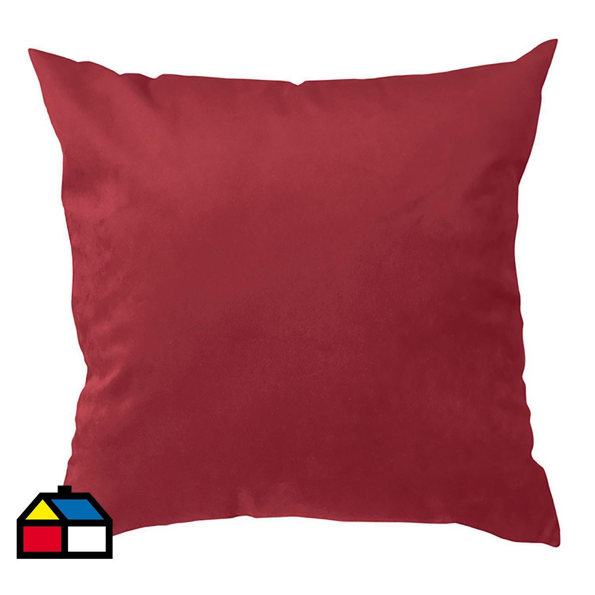 MERIGGI - Cojín velvet rojo 40x40 cm