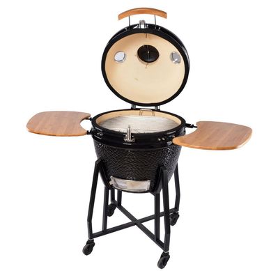 Parrilla Kamado Simple Cook Tokio Black Cermico alta resistencia