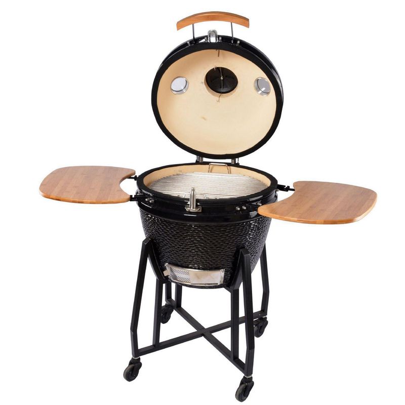 SIMPLE COOK - Parrilla Kamado Simple Cook Tokio Black Cerámica