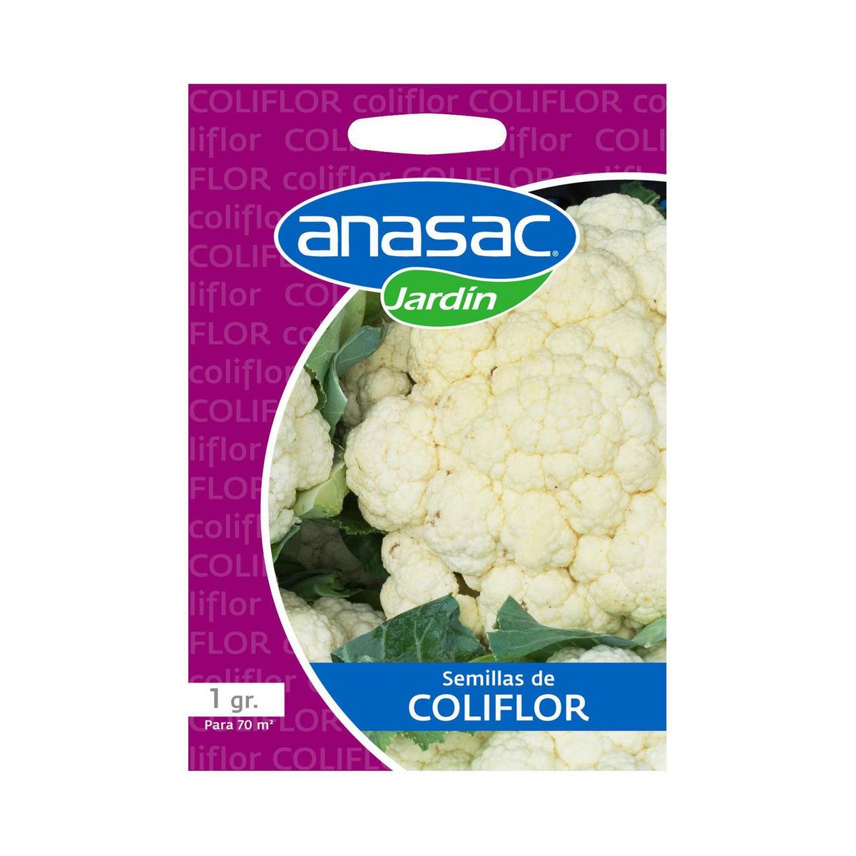 ANASAC - Semilla Hortaliza Coliflor 1 gr Sachet
