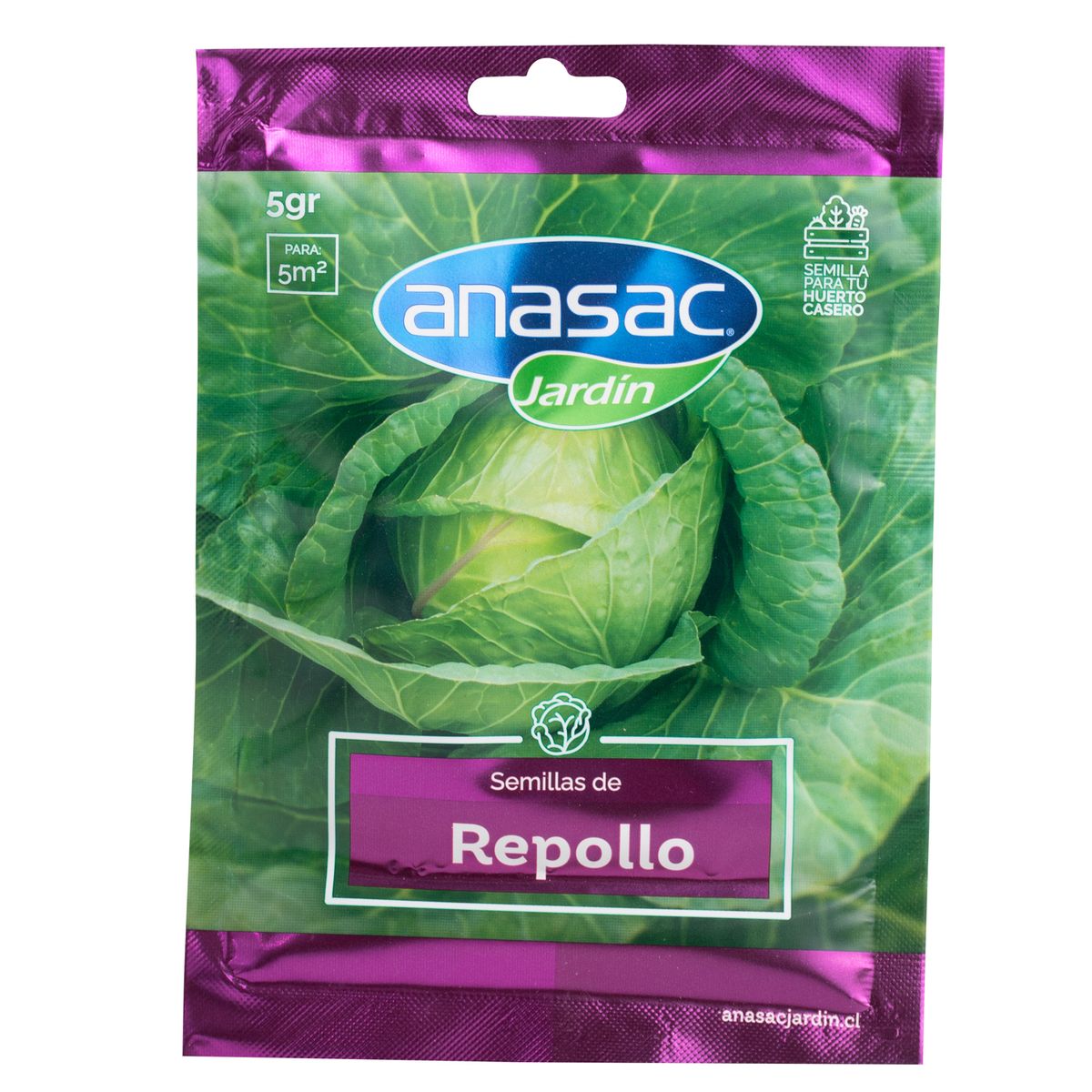 ANASAC - Semilla Hortaliza Repollo 5 gr Sachet