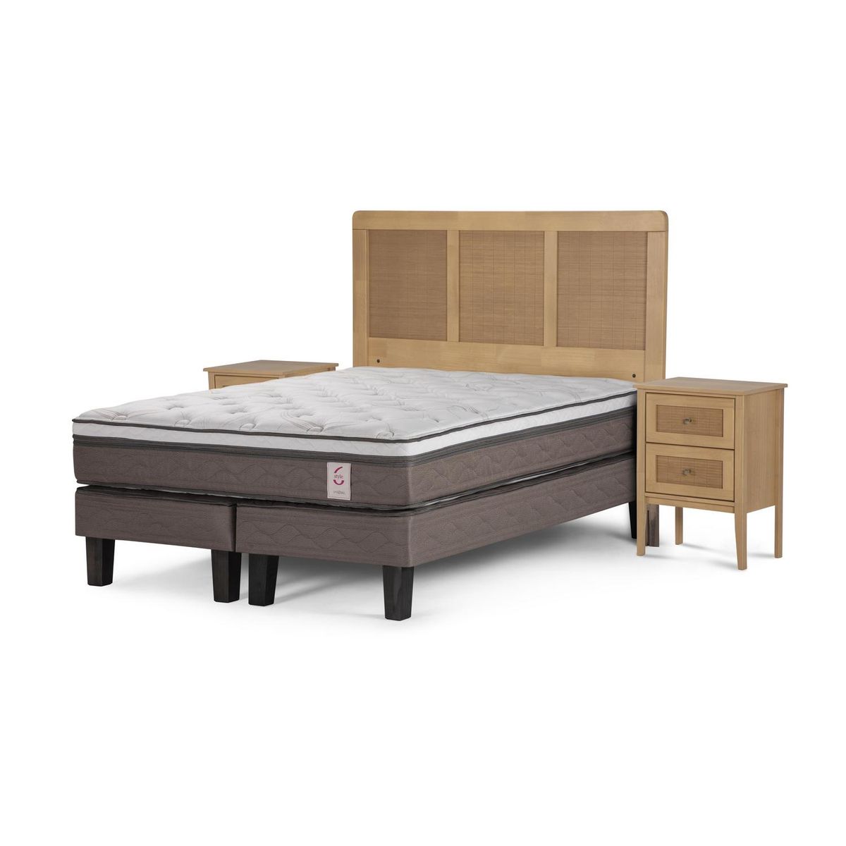 ROSEN - Cama 2 plazas New Style 6 Blanco