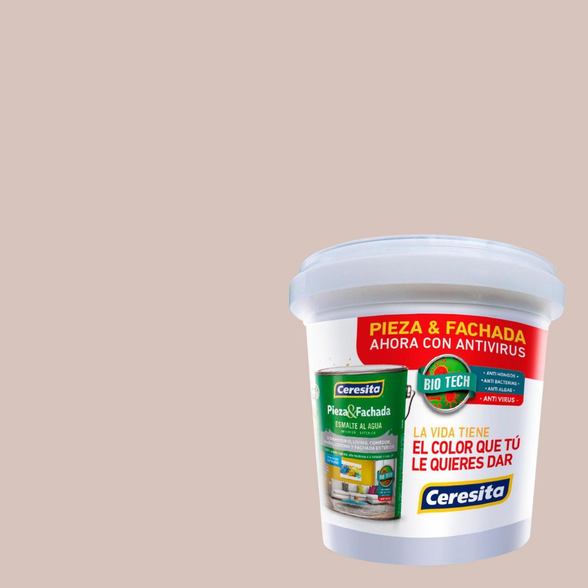 CERESITA - Muestra Color Satinado 100 ml Beige Misted Beige 