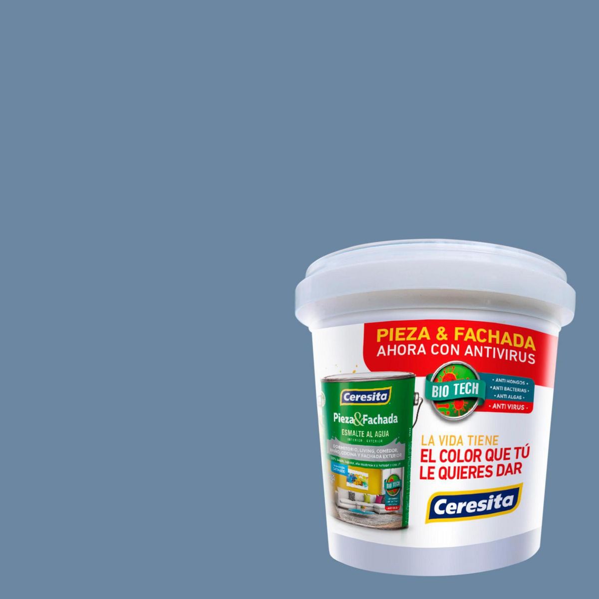 CERESITA - Muestra Color 0.1 l Satinado Azul Napoleón