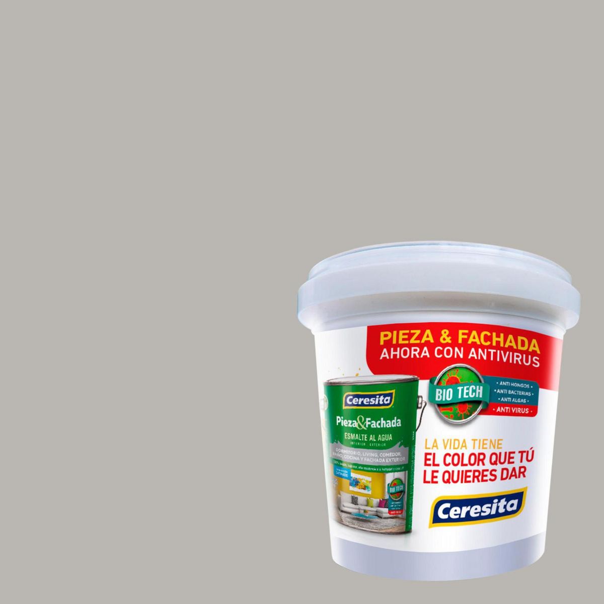 CERESITA - Muestra Color 0.1 l Satinado Gris Pashmina