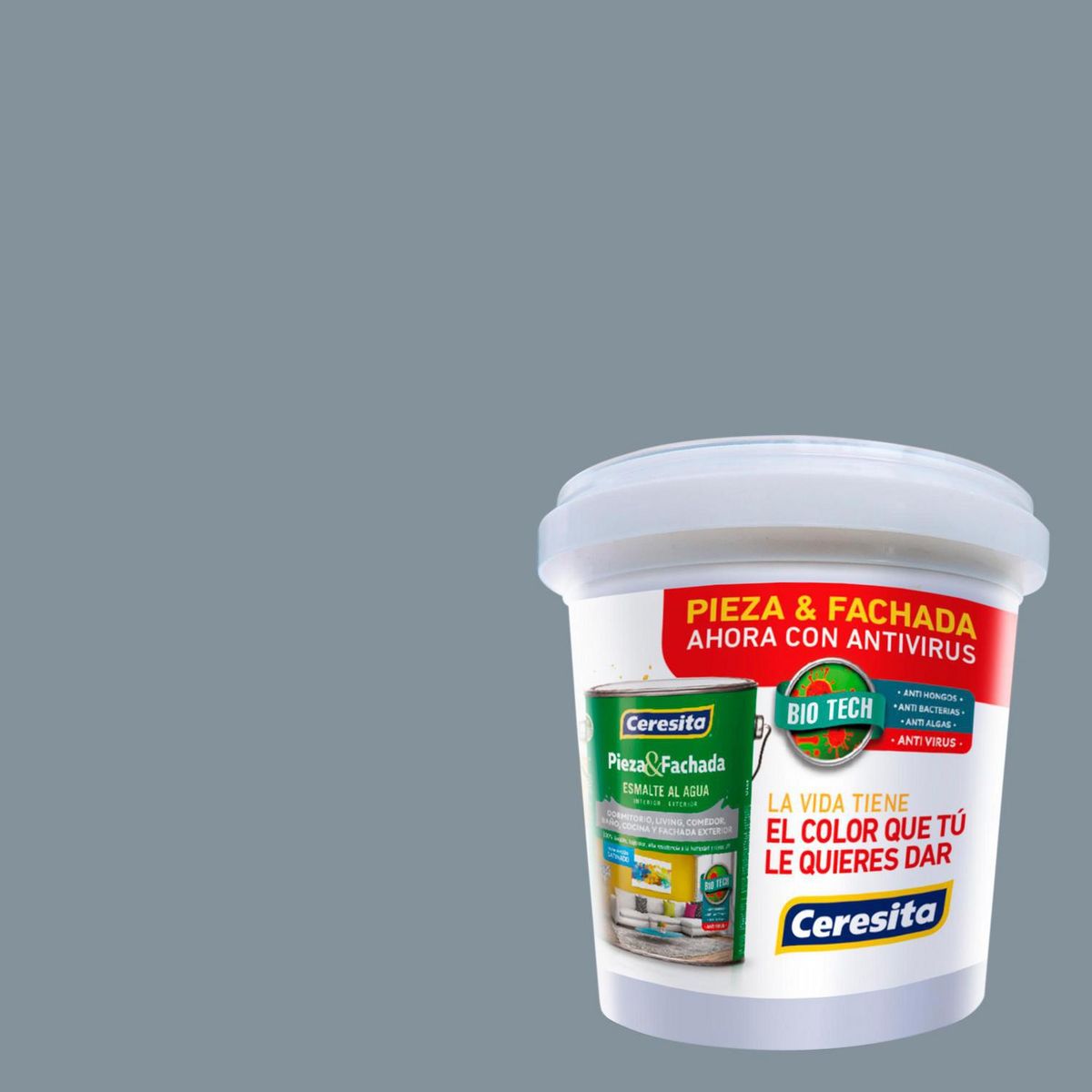 CERESITA - Muestra Color 0.1 l Satinado Gris Madison Grey