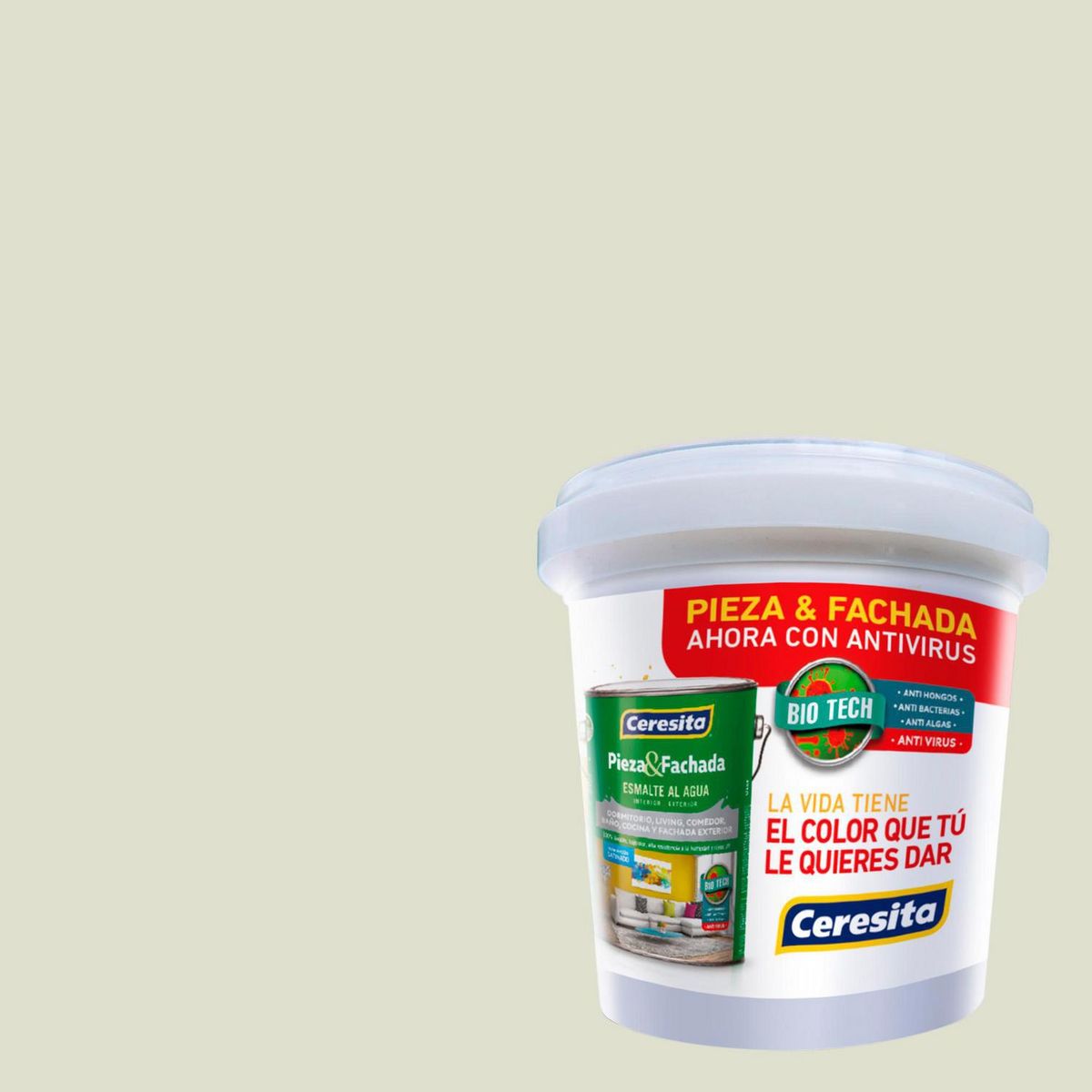 CERESITA - Muestra Color 0.1 l Satinado Beige Papier Blanc