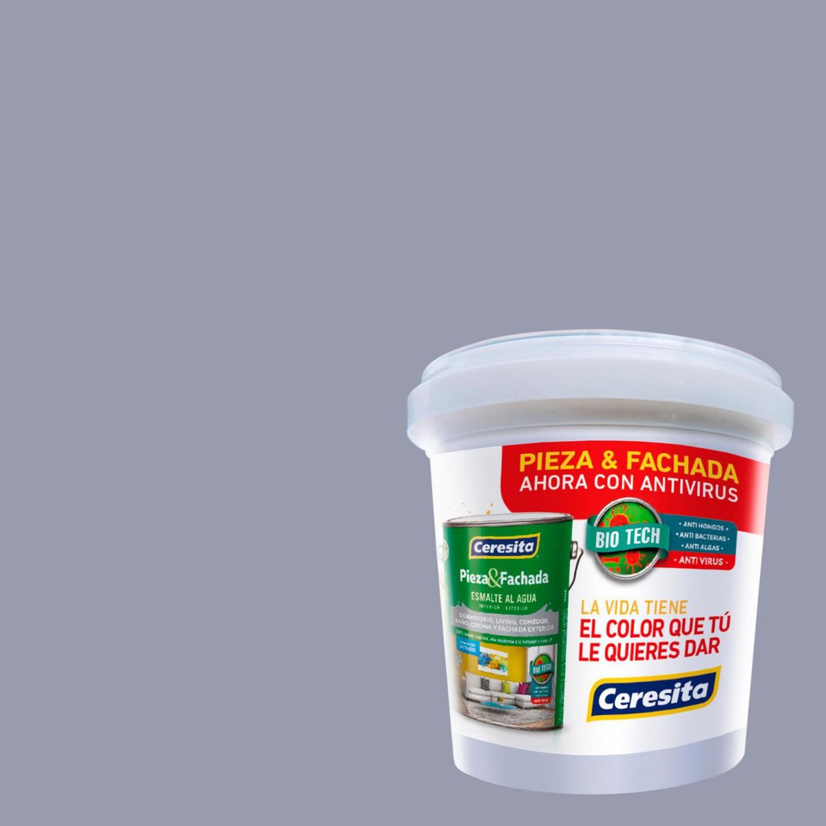 CERESITA - Muestra Color 0.1 l Satinado Gris Illusive Lilac