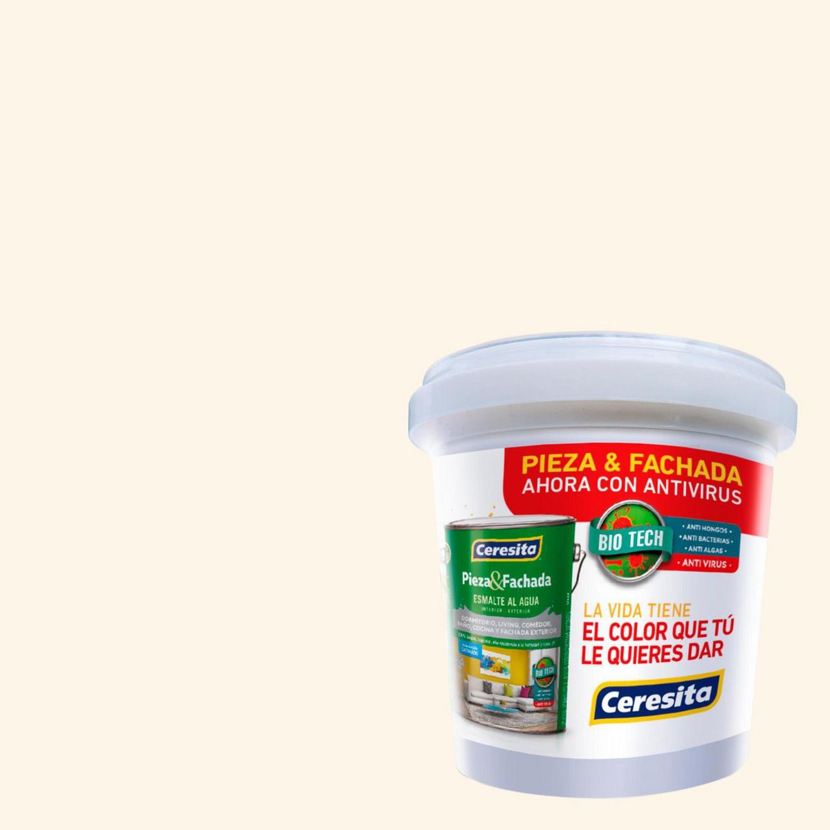 CERESITA - Muestra Color 0.1 l Satinado Beige Soaring White