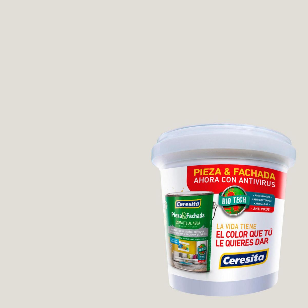 CERESITA - Muestra Color Satinado 100 ml Beige White Pebble 