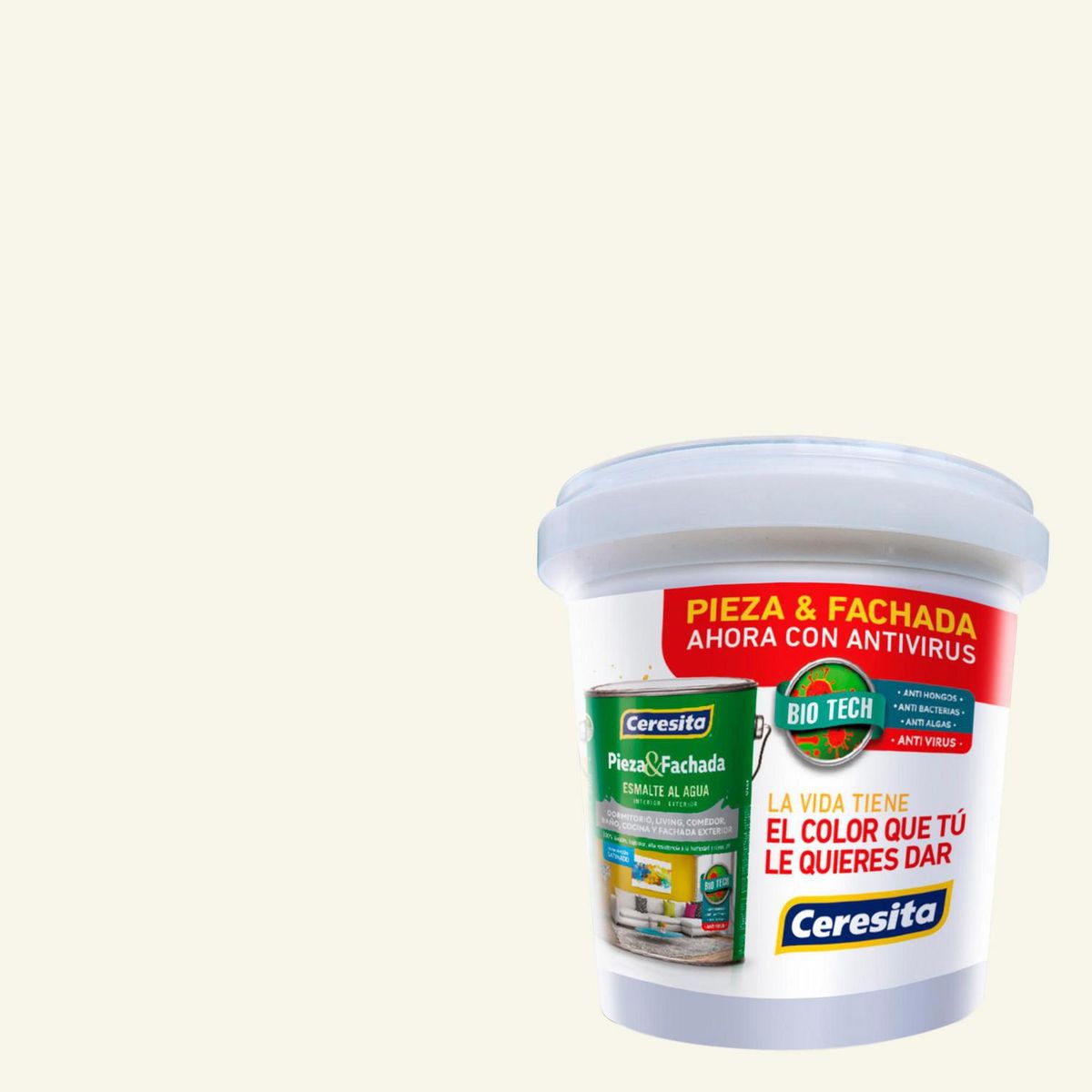 CERESITA - Muestra Color 0.1 l Satinado Amarillo Natural Echo