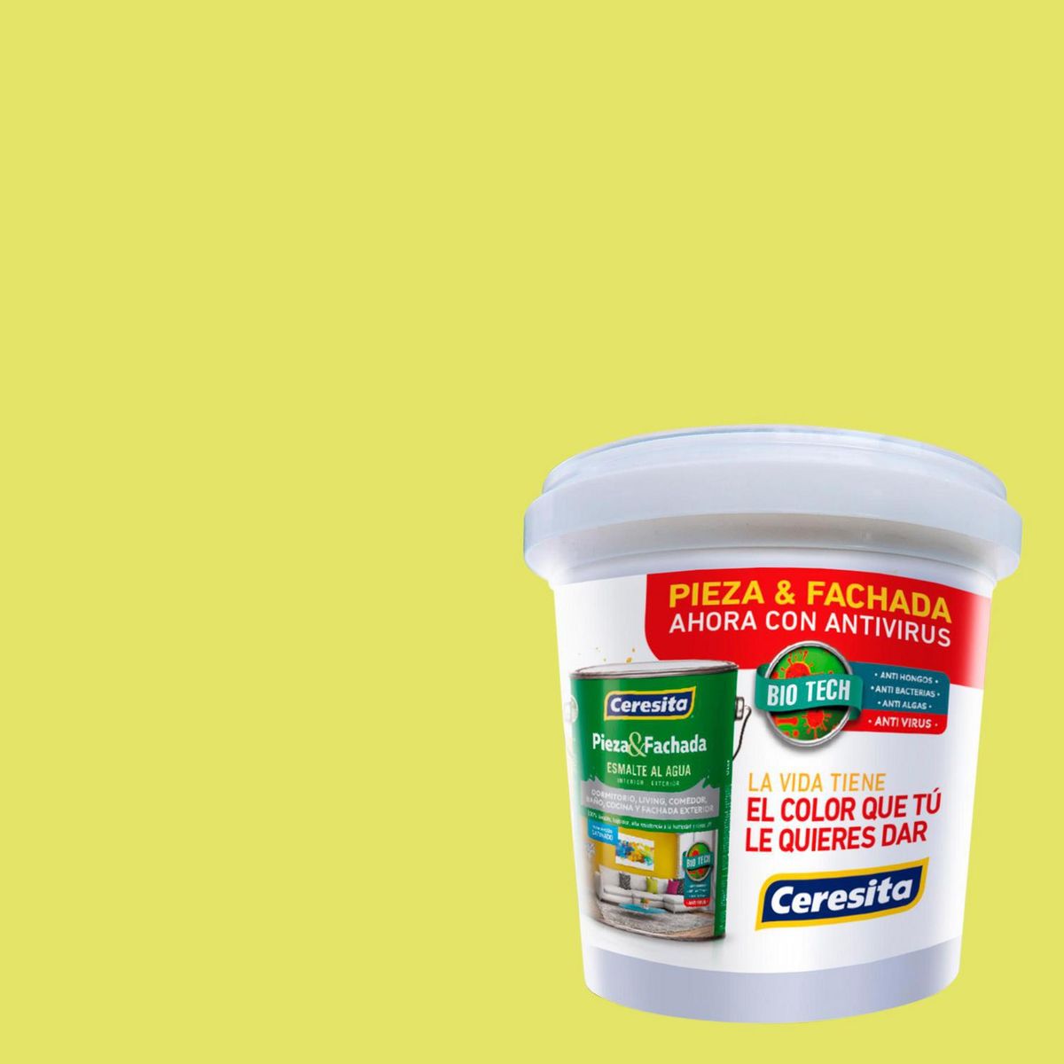 CERESITA - Muestra Color 0.1 l Satinado Verde Manzana