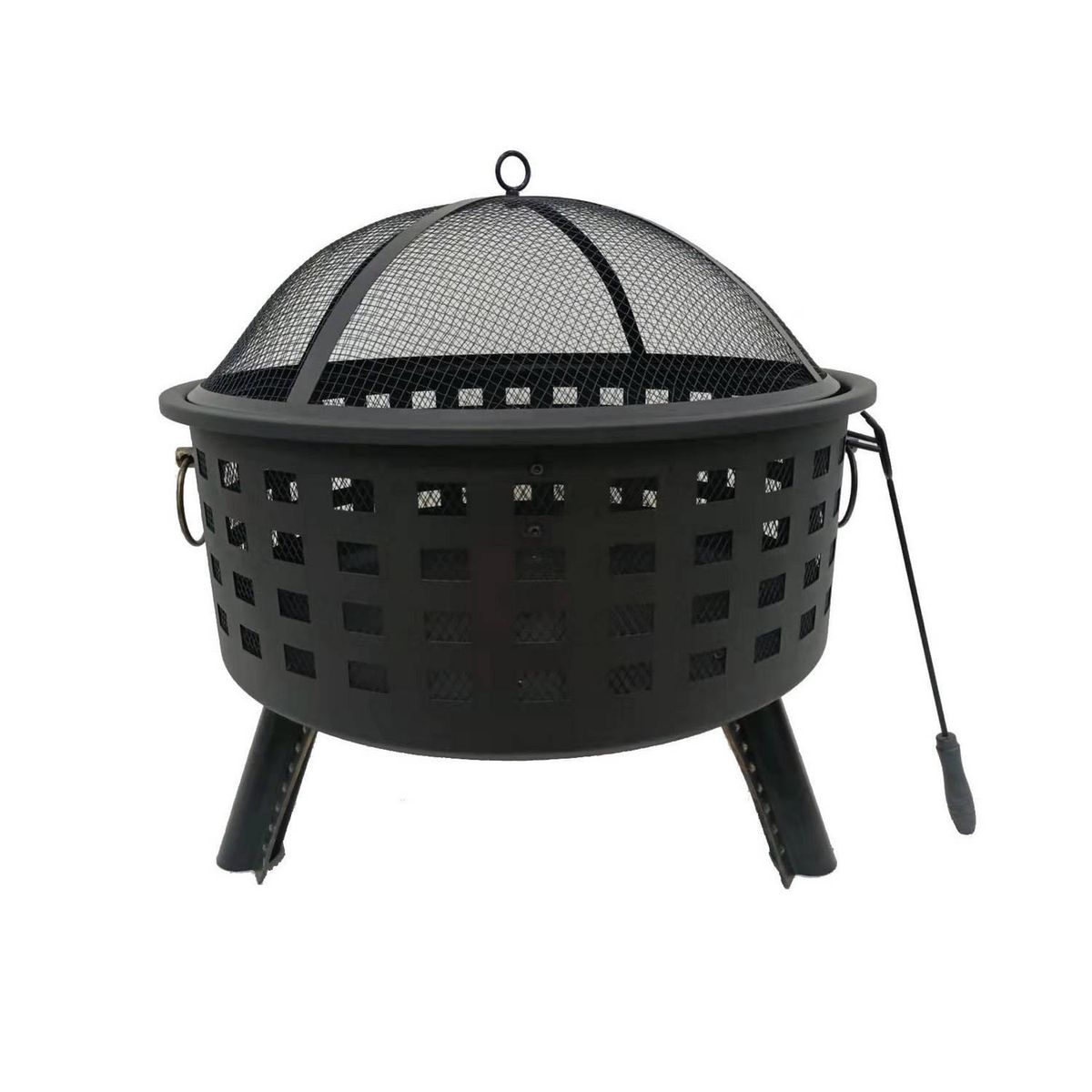 PK HOME - Brasero Circular a Carbón Fierro Negro