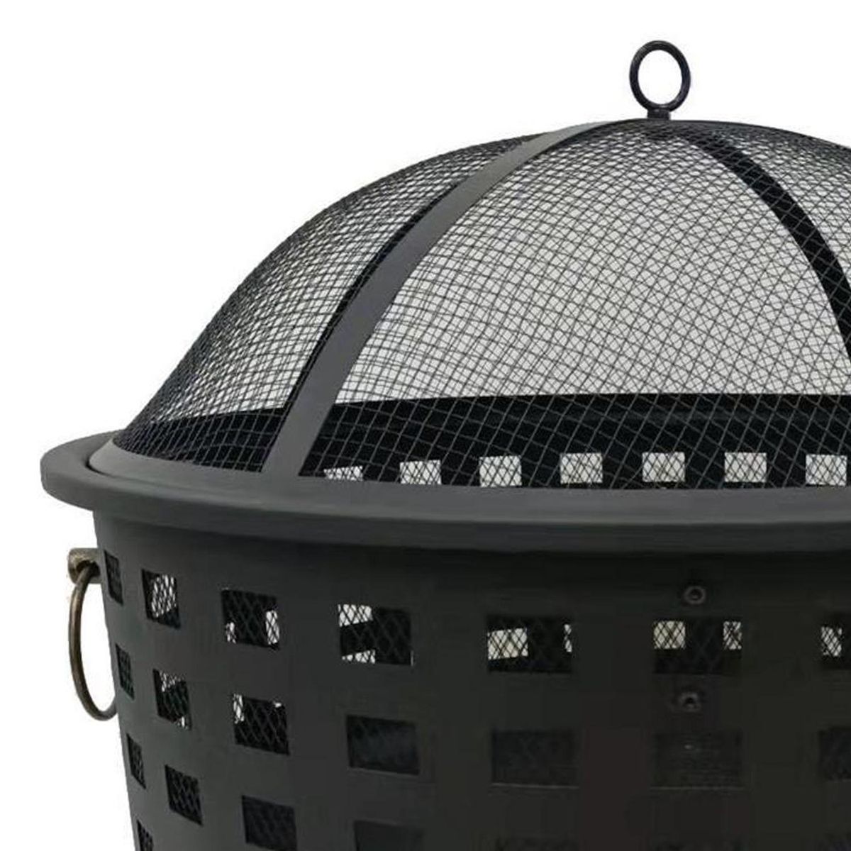 PK HOME - Brasero Circular a Carbón Fierro Negro