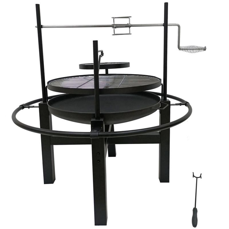 PK HOME - Brasero Circular con Grill Metal