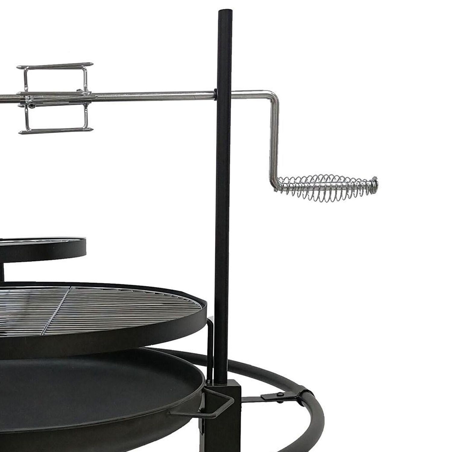 Brasero Circular con Grill en uso