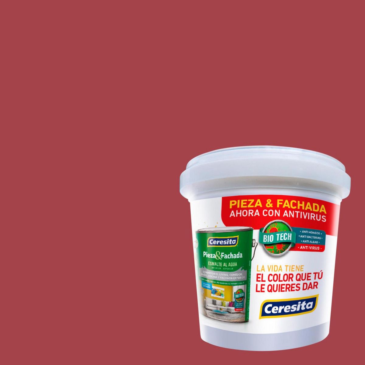 CERESITA - Muestra Color Satinado 100 ml Rojo Arresting Red 