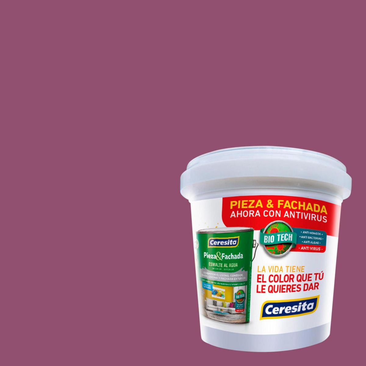 CERESITA - Muestra Color Satinado 100 ml Púrpura Rose Bouquet 