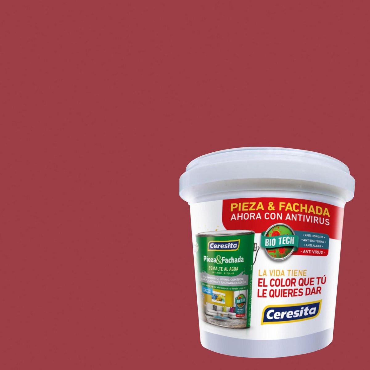 CERESITA - Muestra Color Satinado 100 ml Rojo Sizzling Haute 