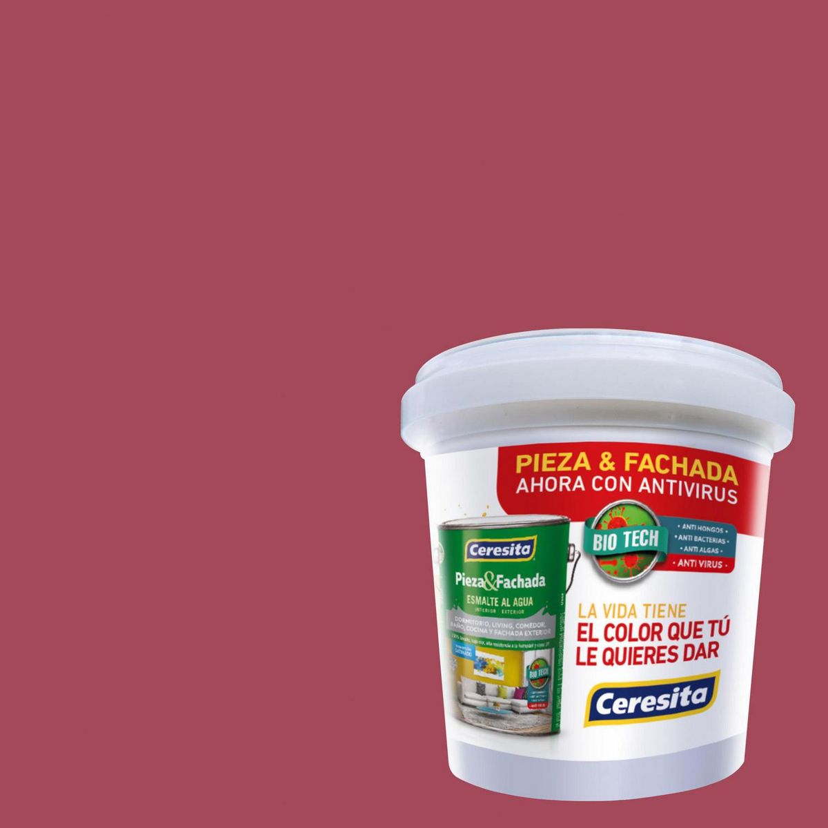 CERESITA - Muestra Color Satinado 100 ml Rojo Ruby Red 