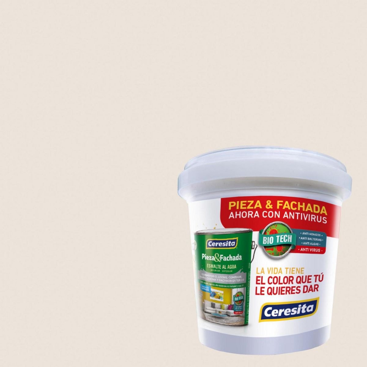 CERESITA - Muestra Color Satinado 100 ml Beige Barrister White 