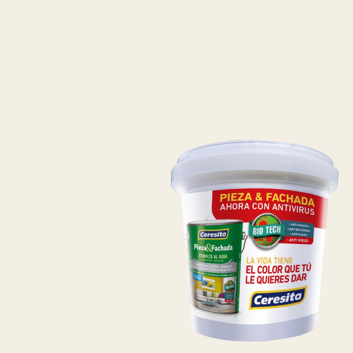 CERESITA - Muestra Color 0.1 l Satinado Amarillo Weaverbird