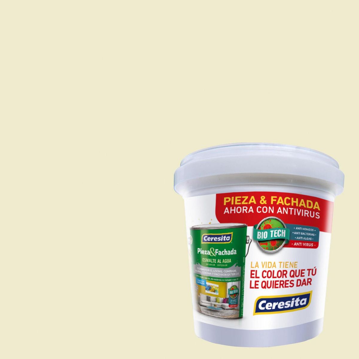 CERESITA - Muestra Color 0.1 l Satinado Verde Evasive White