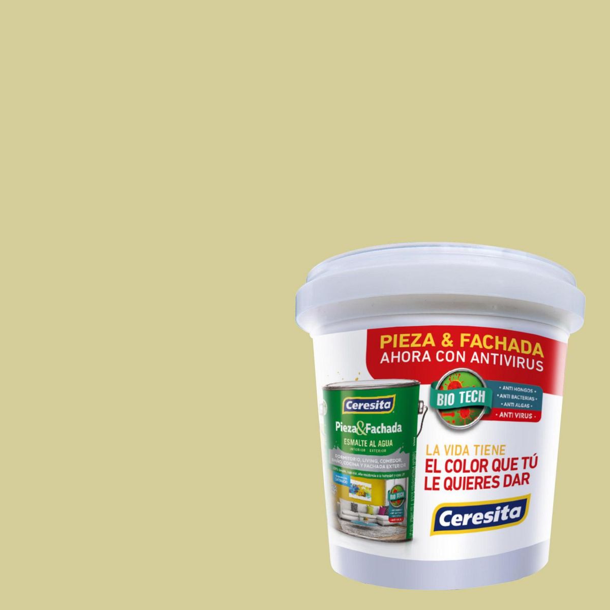 CERESITA - Muestra Color 0.1 l Satinado Verde Sweet Olive