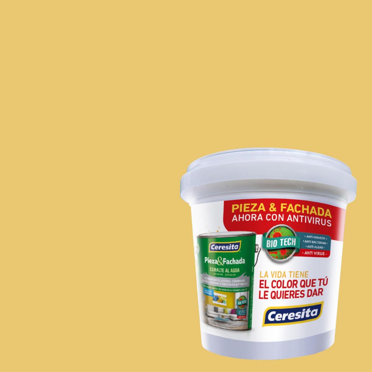 CERESITA - Muestra Color 0.1 l Satinado Amarillo Golden Horn