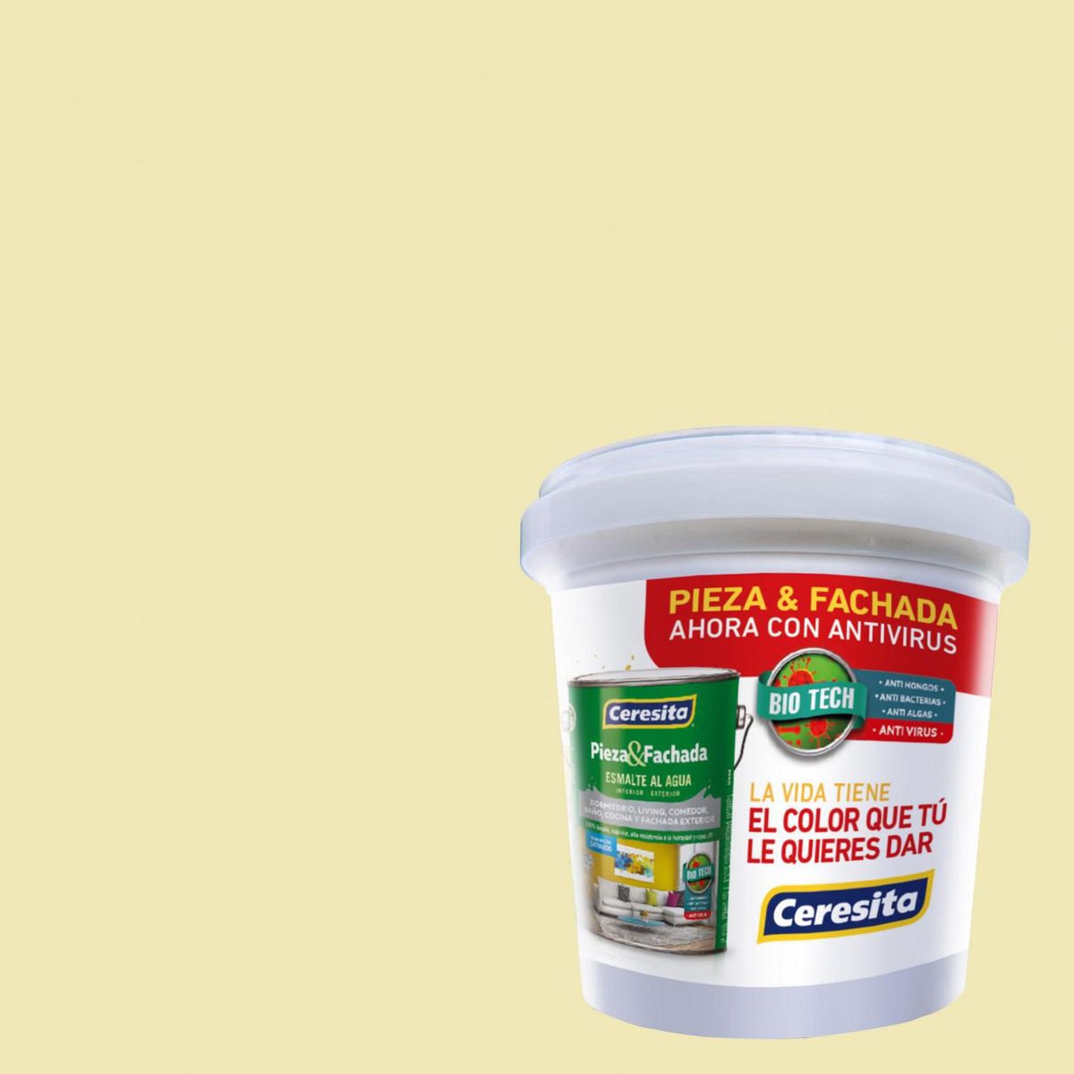 CERESITA - Muestra Color 0.1 l Satinado Amarillo Butter Pecan