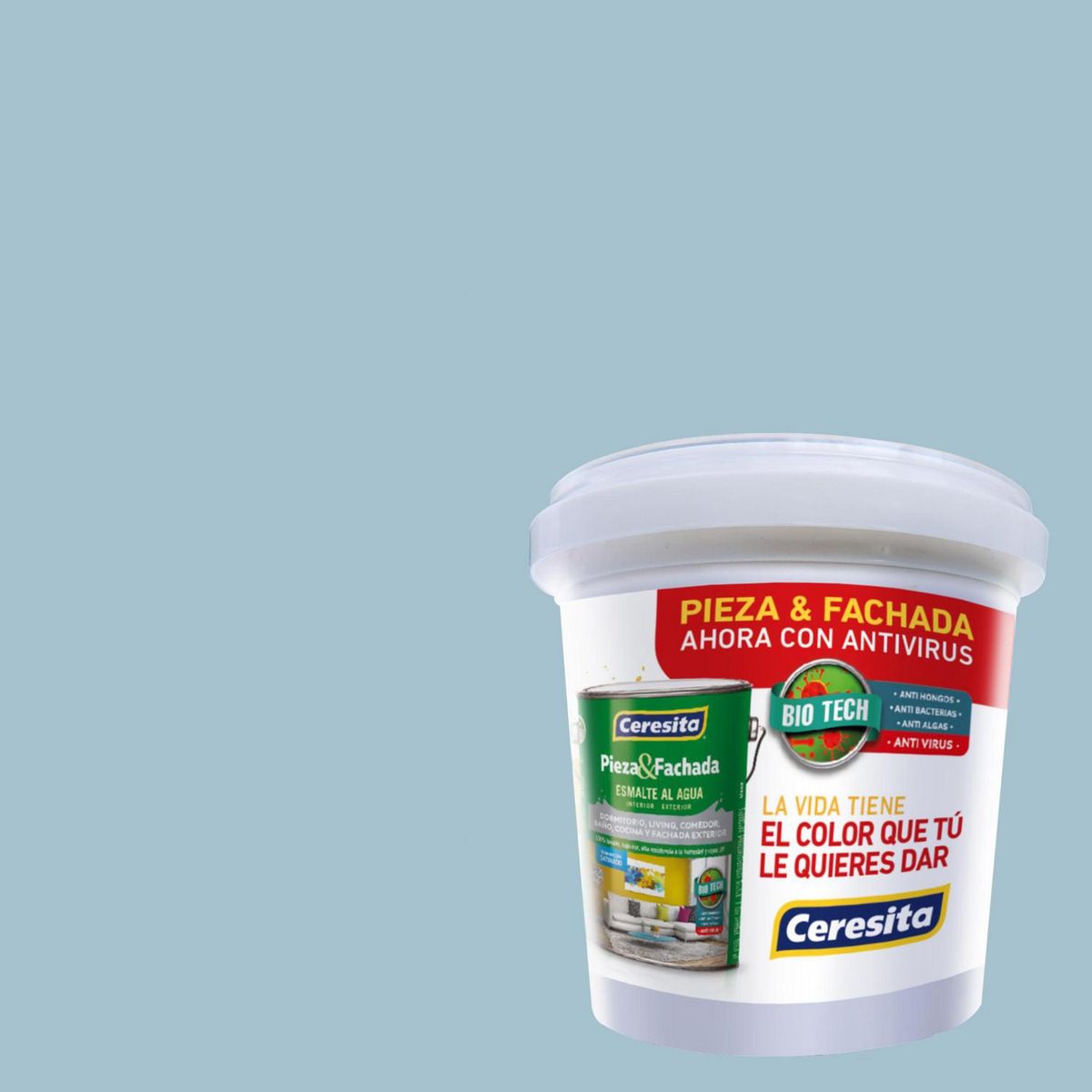 CERESITA - Muestra Color 0.1 l Satinado Azul Beaux Blue