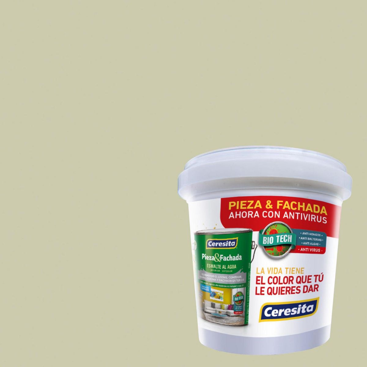 CERESITA - Muestra Color 0.1 l Satinado Verde Hiking Path