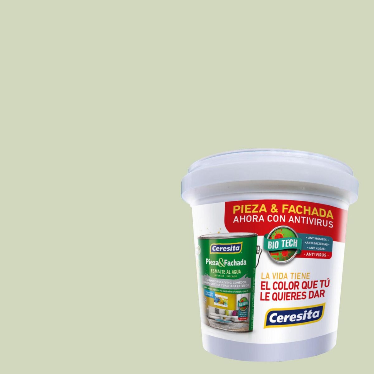 CERESITA - Muestra Color 0.1 l Satinado Verde Bermuda Grass