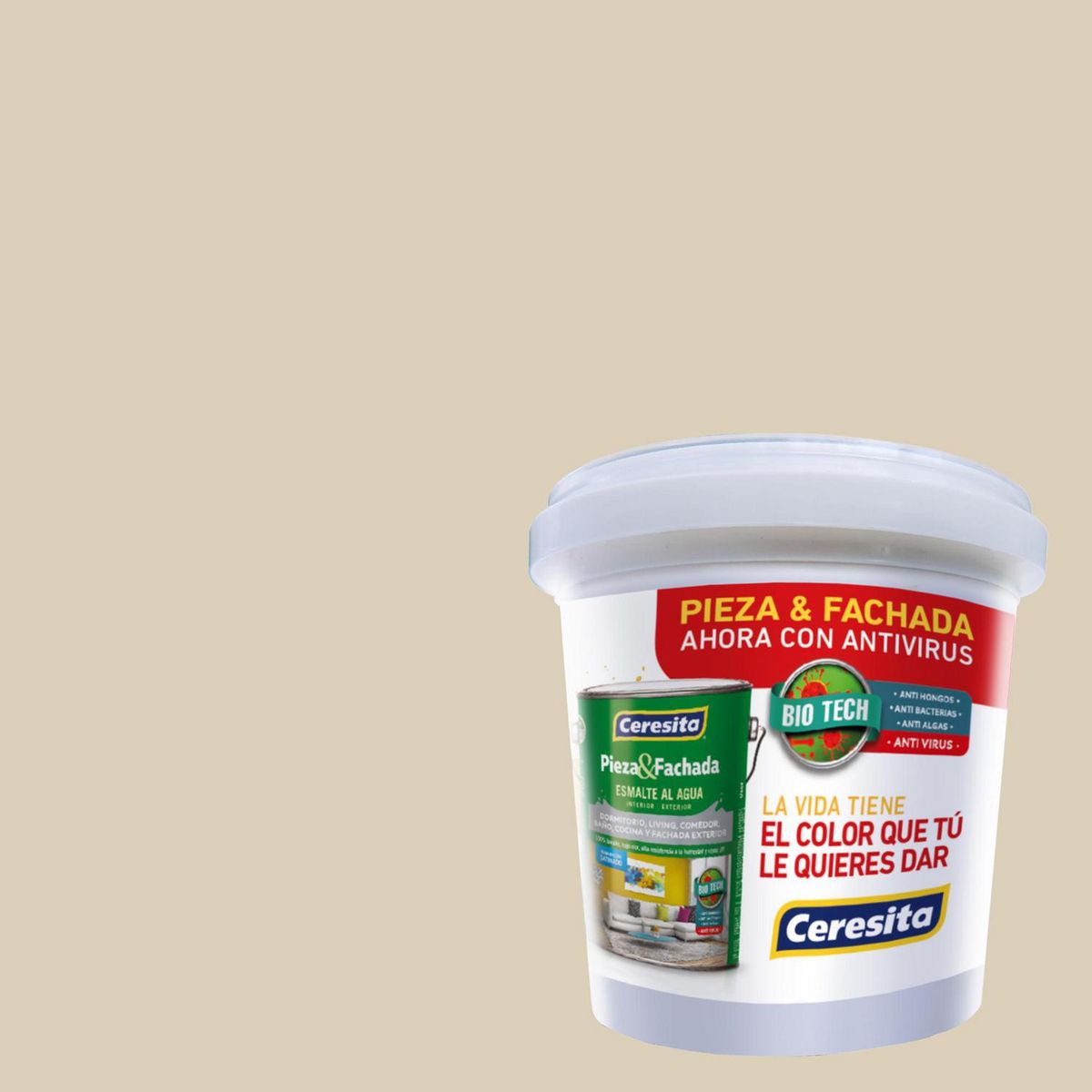 CERESITA - Muestra Color Satinado 100 ml Beige Lulled Beige 