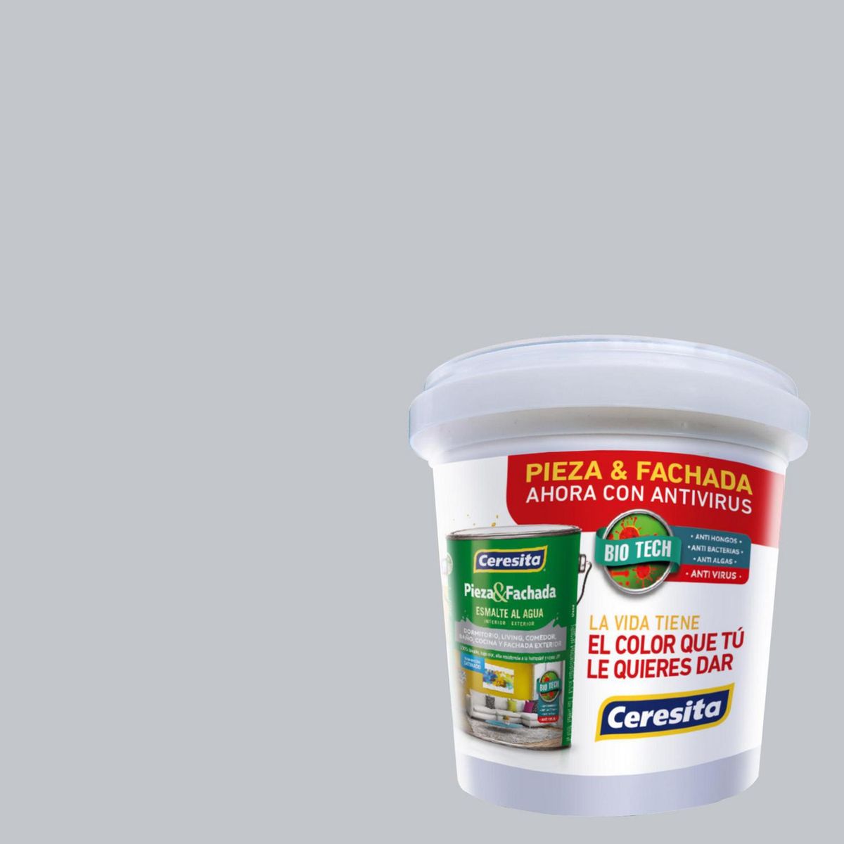 CERESITA - Muestra Color 0.1 l Satinado Gris Gray Dignity