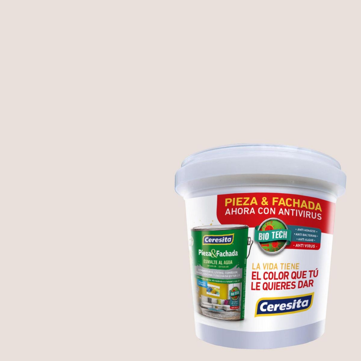 CERESITA - Muestra Color 0.1 l Satinado Beige White Filigree