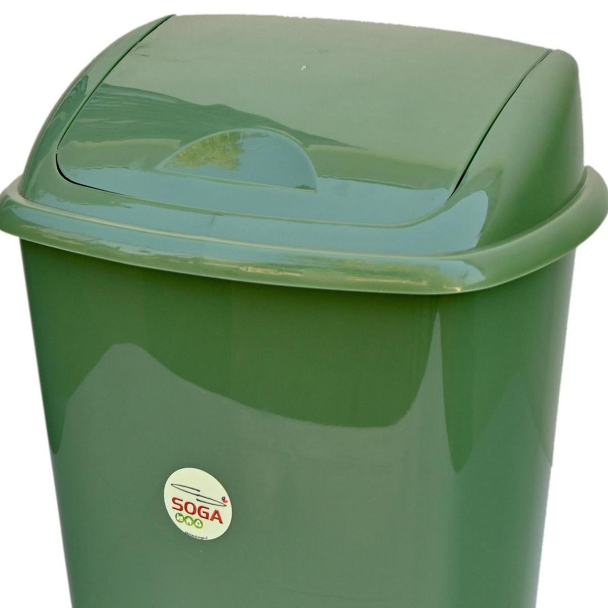 SOGA - Papelero 7 Litros Plástico Verde