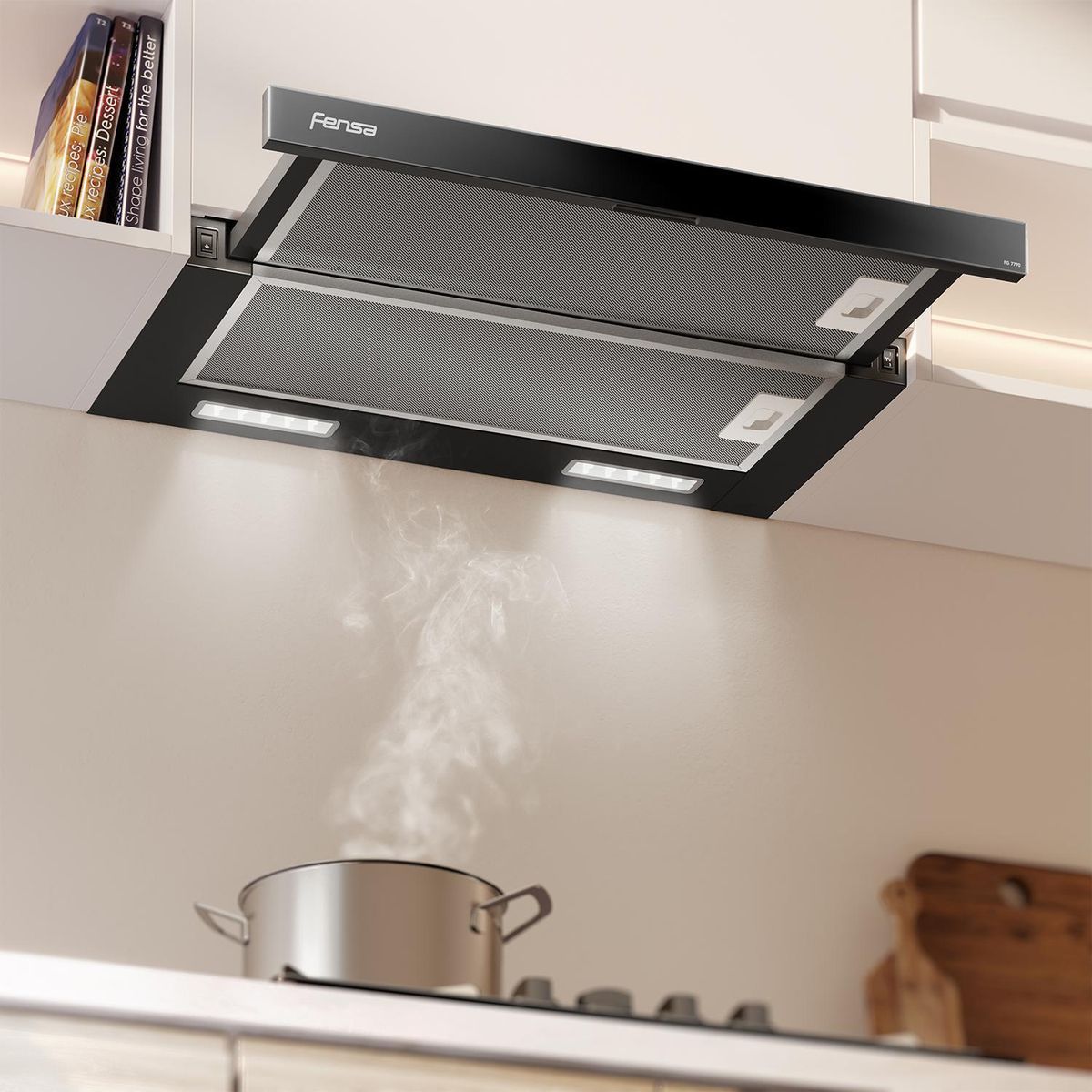 FENSA - Campana Retráctil 60 cm Negro FG 7770