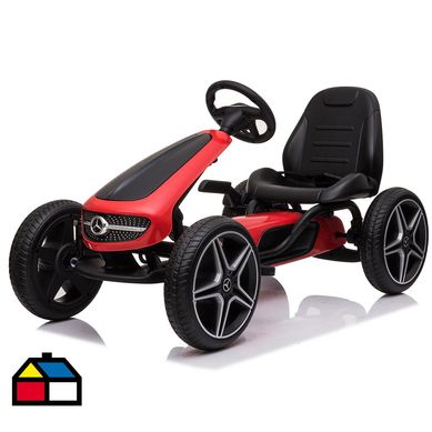Go kart rojo licencia Mercedes Benz