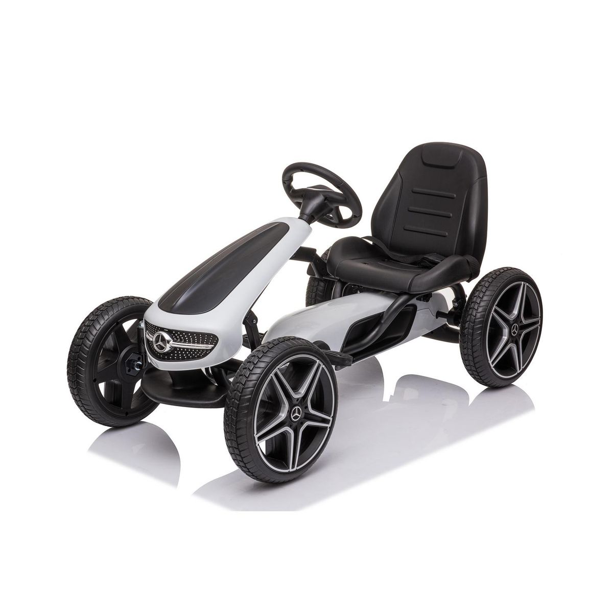 KIDSCOOL - Go kart Licencia Mercedes Benz Blanco Desde 3 meses
