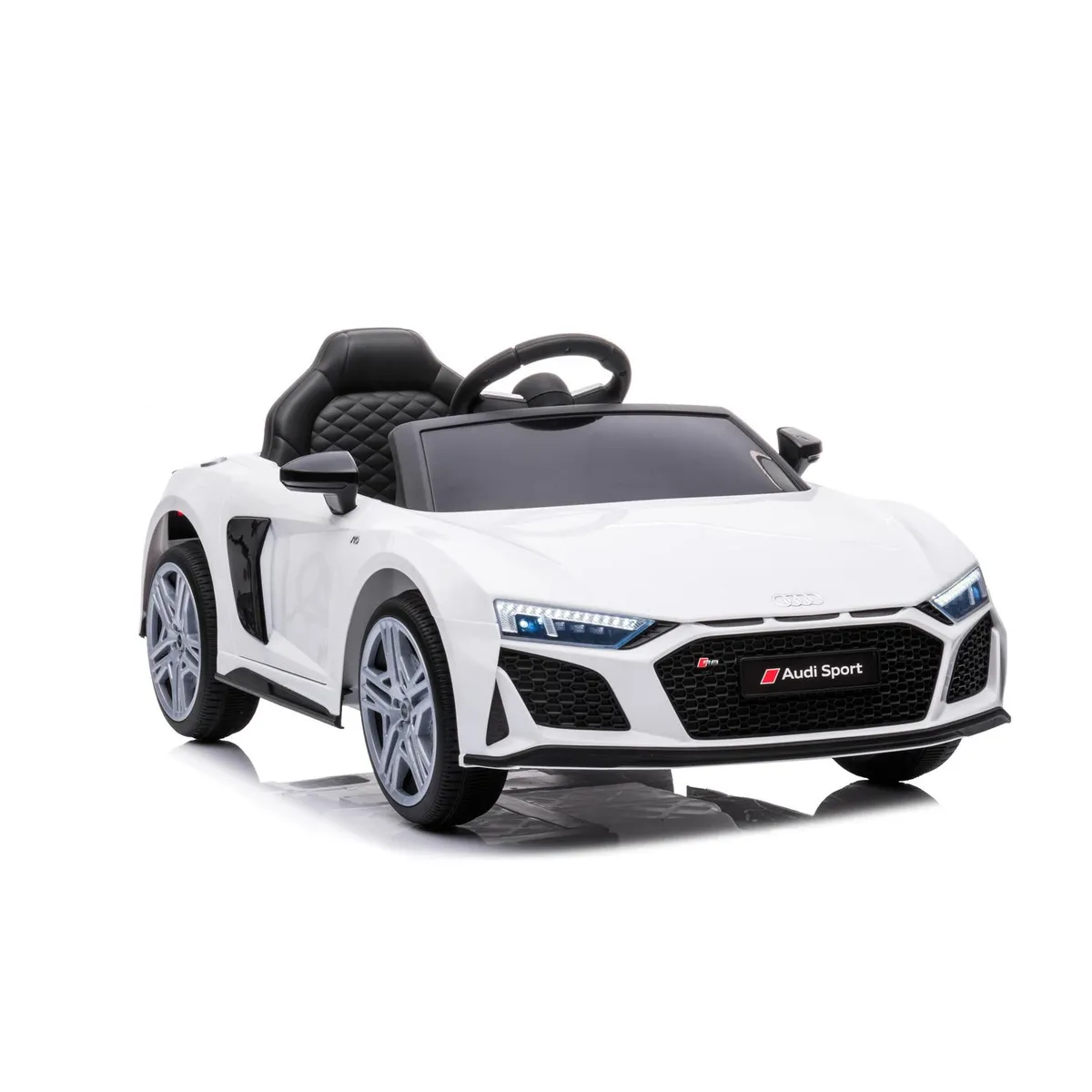 KIDSCOOL - Auto Spyder blanco R8 A300 bateria 12V