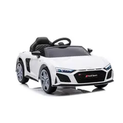 KIDSCOOL - Auto Spyder blanco R8 A300 bateria 12V