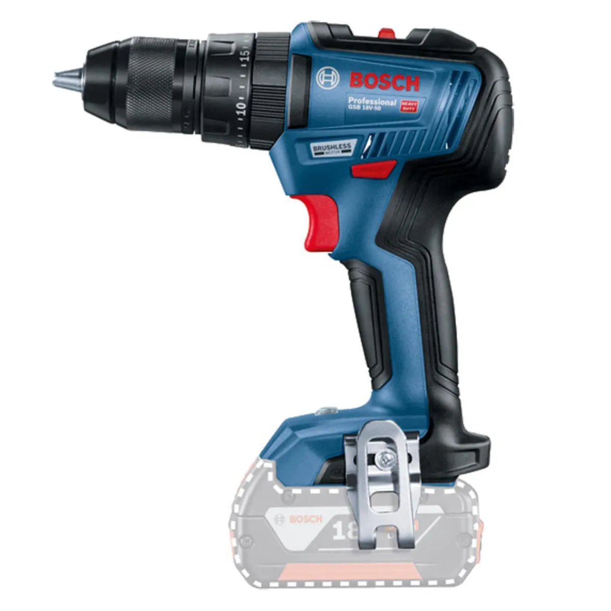 BOSCH - Taladro Inalámbrico Percutor 13 mm 18 V Brushless sin Batería